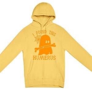 I Found This Humerus Funny Ghost Nurse Halloween Funny Gift Premium Pullover Hoodie