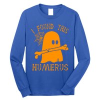 I Found This Humerus Funny Ghost Nurse Halloween Funny Gift Long Sleeve Shirt