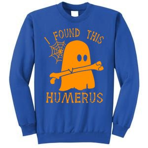 I Found This Humerus Funny Ghost Nurse Halloween Funny Gift Tall Sweatshirt