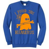 I Found This Humerus Funny Ghost Nurse Halloween Funny Gift Tall Sweatshirt