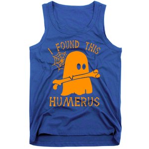 I Found This Humerus Funny Ghost Nurse Halloween Funny Gift Tank Top