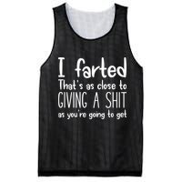 I Farted ThatS As Close To Giving A Shit Mesh Reversible Basketball Jersey Tank