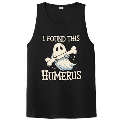 I Found This Humerus Halloween Ghost Bone Humorous Funny PosiCharge Competitor Tank