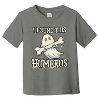 I Found This Humerus Halloween Ghost Bone Humorous Funny Toddler T-Shirt