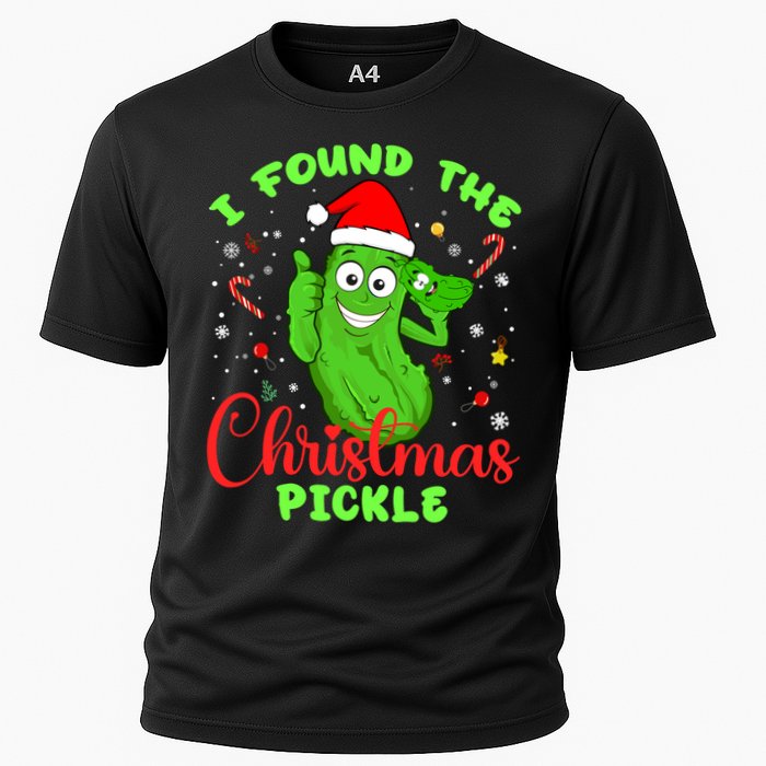 I Found The Christmas Pickle Funny Xmas Party Gift Cooling Performance Crew T-Shirt