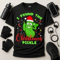 I Found The Christmas Pickle Funny Xmas Party Gift Cooling Performance Crew T-Shirt