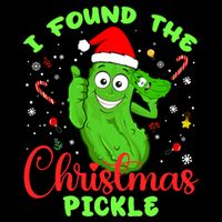 I Found The Christmas Pickle Funny Xmas Party Gift Cooling Performance Crew T-Shirt