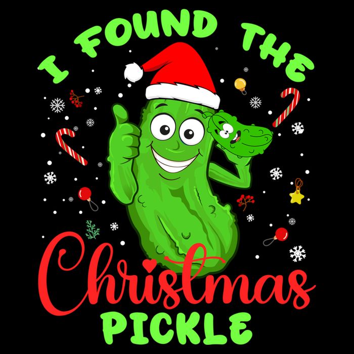 I Found The Christmas Pickle Funny Xmas Party Gift Cooling Performance Crew T-Shirt