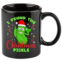I Found The Christmas Pickle Funny Xmas Party Gift 11oz C Handle Ceramic Mug