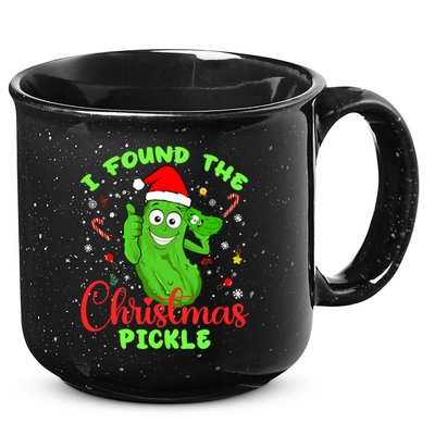 I Found The Christmas Pickle Funny Xmas Party Gift 15oz Campfire Ceramic Mug