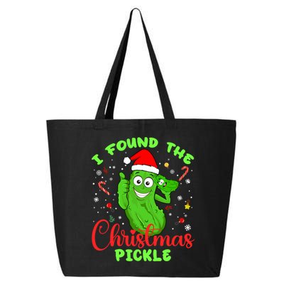 I Found The Christmas Pickle Funny Xmas Party Gift 25L Jumbo Tote