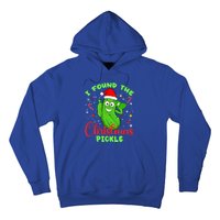 I Found The Christmas Pickle Funny Xmas Party Gift Hoodie