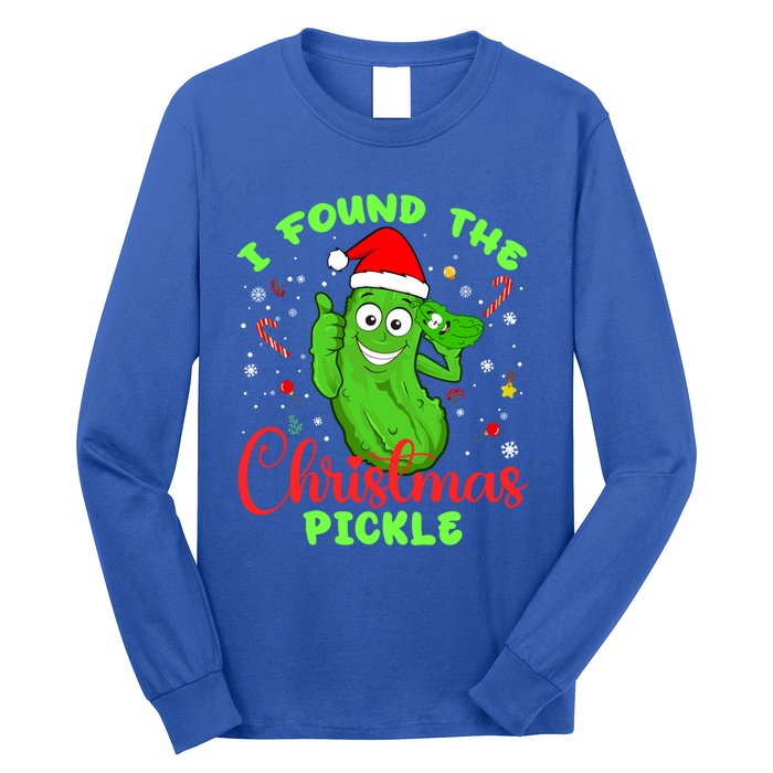 I Found The Christmas Pickle Funny Xmas Party Gift Long Sleeve Shirt