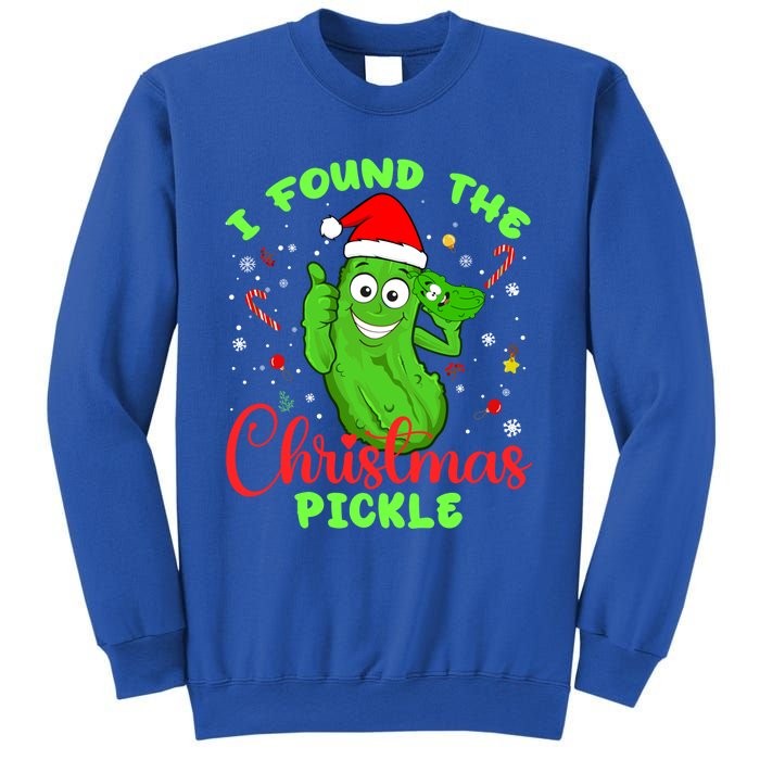 I Found The Christmas Pickle Funny Xmas Party Gift Sweatshirt