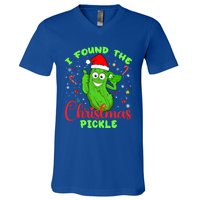 I Found The Christmas Pickle Funny Xmas Party Gift V-Neck T-Shirt