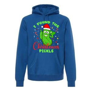 I Found The Christmas Pickle Funny Xmas Party Gift Premium Hoodie