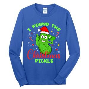 I Found The Christmas Pickle Funny Xmas Party Gift Tall Long Sleeve T-Shirt