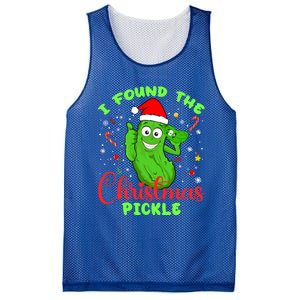 I Found The Christmas Pickle Funny Xmas Party Gift Mesh Reversible Basketball Jersey Tank