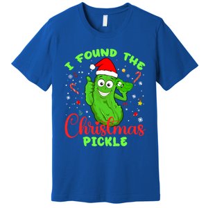 I Found The Christmas Pickle Funny Xmas Party Gift Premium T-Shirt