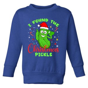 I Found The Christmas Pickle Funny Xmas Party Gift Toddler Sweatshirt