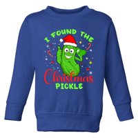 I Found The Christmas Pickle Funny Xmas Party Gift Toddler Sweatshirt