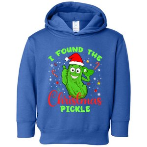 I Found The Christmas Pickle Funny Xmas Party Gift Toddler Hoodie