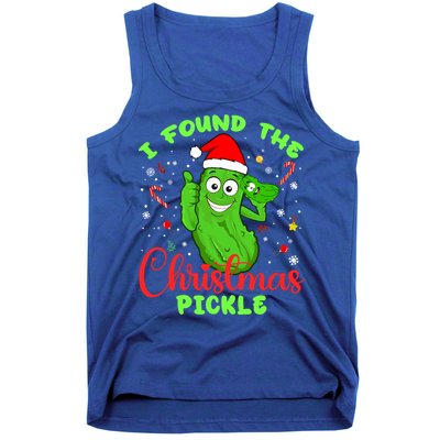 I Found The Christmas Pickle Funny Xmas Party Gift Tank Top
