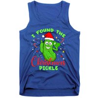 I Found The Christmas Pickle Funny Xmas Party Gift Tank Top