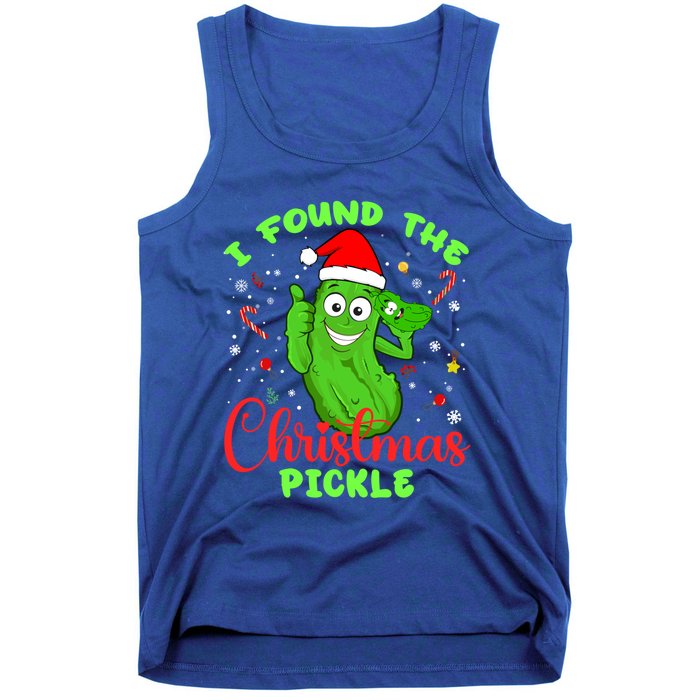 I Found The Christmas Pickle Funny Xmas Party Gift Tank Top