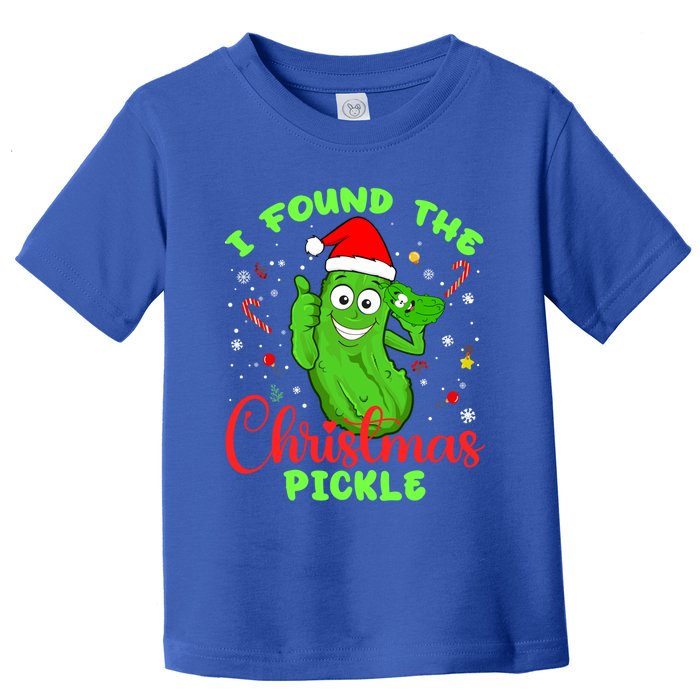 I Found The Christmas Pickle Funny Xmas Party Gift Toddler T-Shirt