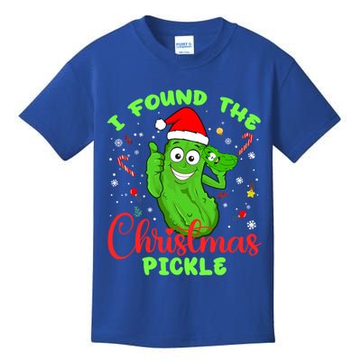 I Found The Christmas Pickle Funny Xmas Party Gift Kids T-Shirt