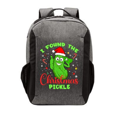I Found The Christmas Pickle Funny Xmas Party Gift Vector Backpack