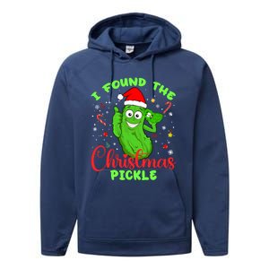 I Found The Christmas Pickle Funny Xmas Party Gift Performance Fleece Hoodie