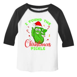 I Found The Christmas Pickle Funny Xmas Party Gift Toddler Fine Jersey T-Shirt