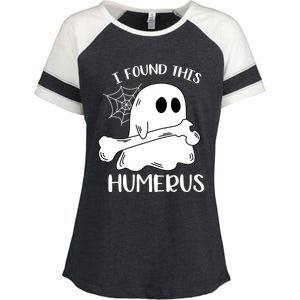 I Found This Humerus Funny Orthopedic Surgeon Ghost Funny Gift Enza Ladies Jersey Colorblock Tee