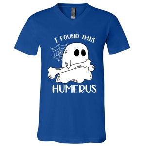 I Found This Humerus Funny Orthopedic Surgeon Ghost Funny Gift V-Neck T-Shirt