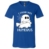 I Found This Humerus Funny Orthopedic Surgeon Ghost Funny Gift V-Neck T-Shirt