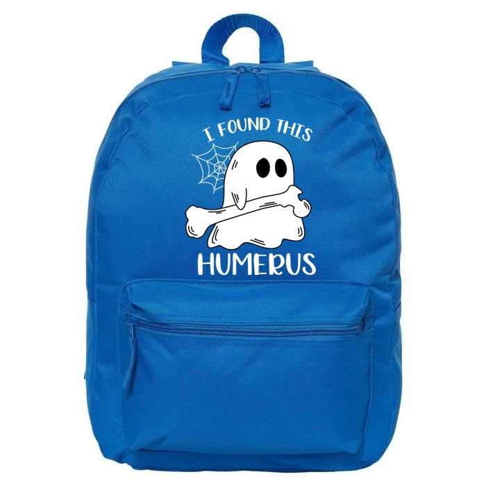 I Found This Humerus Funny Orthopedic Surgeon Ghost Funny Gift 16 in Basic Backpack