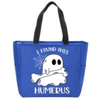 I Found This Humerus Funny Orthopedic Surgeon Ghost Funny Gift Zip Tote Bag