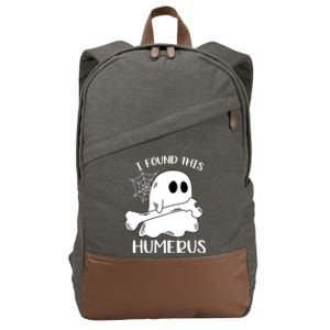 I Found This Humerus Funny Orthopedic Surgeon Ghost Funny Gift Cotton Canvas Backpack