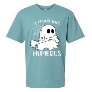 I Found This Humerus Funny Orthopedic Surgeon Ghost Funny Gift Sueded Cloud Jersey T-Shirt