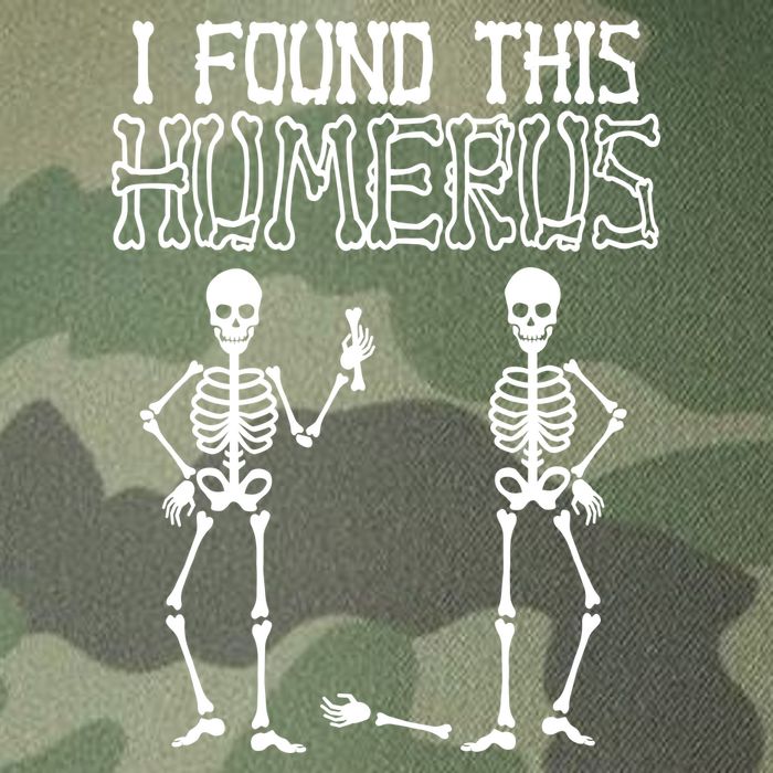 I Found This Humerus Funny Skeleton Legacy Tie Dye Trucker Hat
