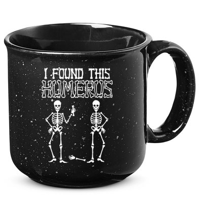 I Found This Humerus Funny Skeleton 15oz Campfire Ceramic Mug