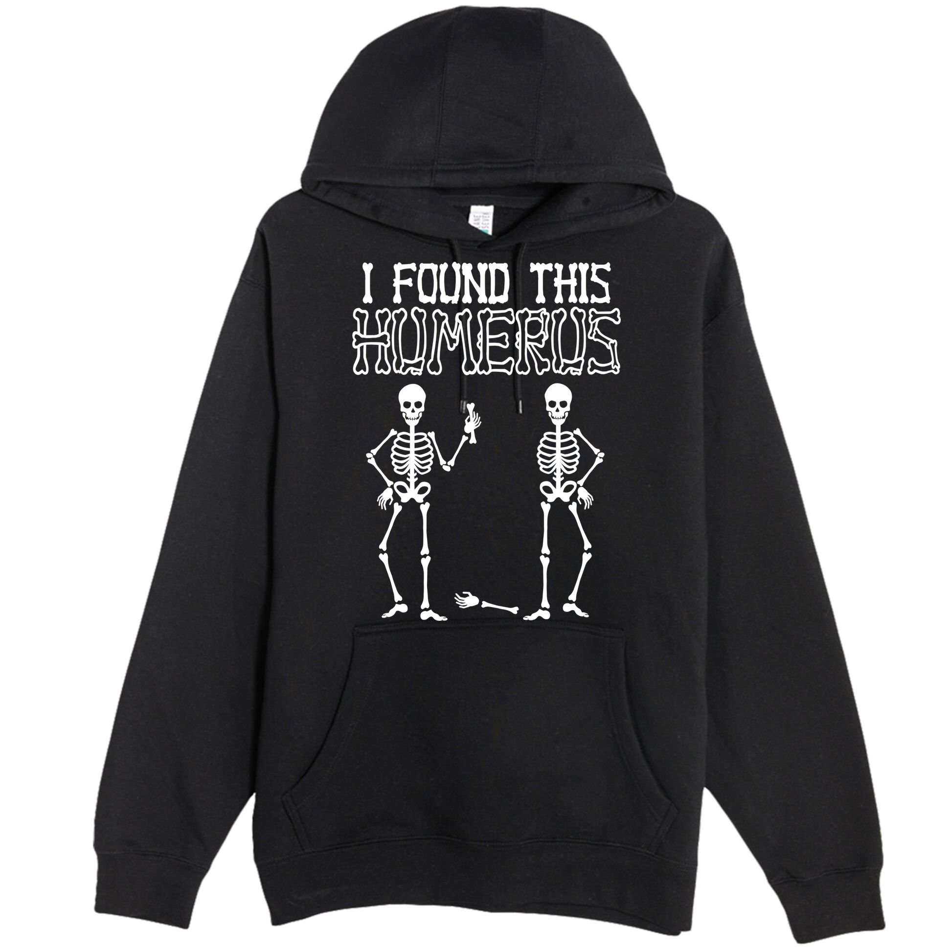 I Found This Humerus Funny Skeleton Premium Pullover Hoodie