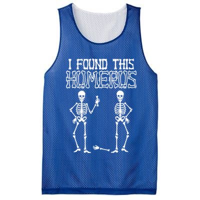 I Found This Humerus Funny Skeleton Mesh Reversible Basketball Jersey Tank