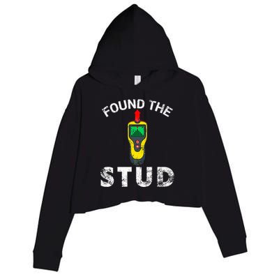 I Found The Stud Crop Fleece Hoodie