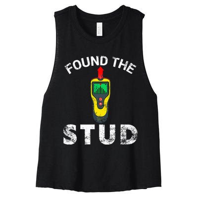 I Found The Stud Women's Racerback Cropped Tank