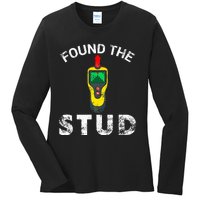 I Found The Stud Ladies Long Sleeve Shirt