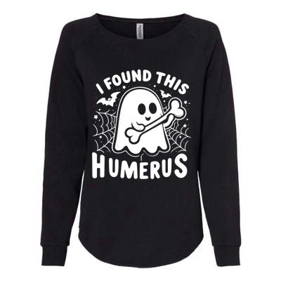 I Found This Humerus Halloween Ghost Humorous Saying Funny Funny Gift Womens California Wash Sweatshirt