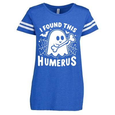 I Found This Humerus Halloween Ghost Humorous Saying Funny Funny Gift Enza Ladies Jersey Football T-Shirt